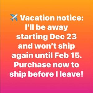 Vacation Notice Sign